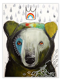 Plakat Rainbow bear