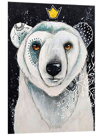 Foam board print Polar Bear King