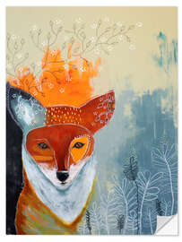 Sticker mural Renard flamboyant