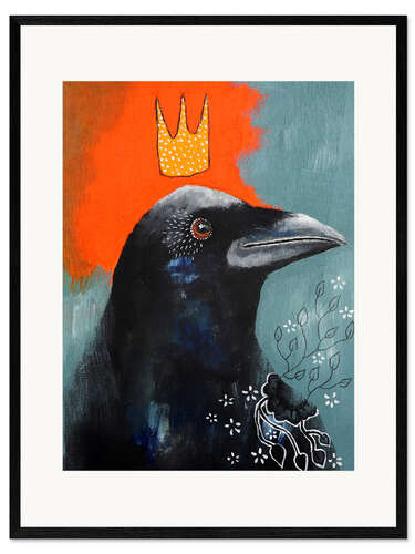 Framed art print Raven King
