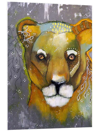 Foam board print Queen of the Lions