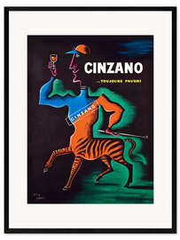 Gerahmter Kunstdruck Cinzano