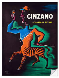 Selvklebende plakat Cinzano