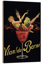Quadro de madeira Vlan du Berni - Vintage Advertising Collection