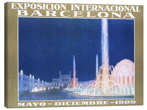 Canvas print International Exhibition of Barcelona