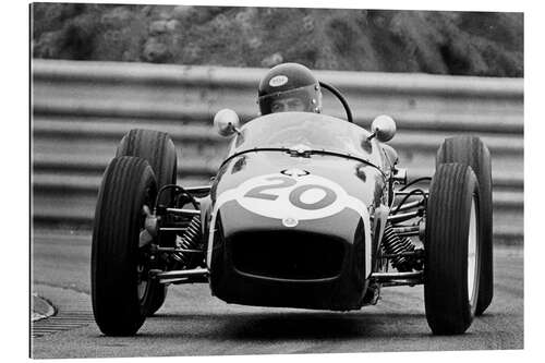 Gallery Print George Harrison im Rennwagen, Donington Park 1979