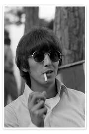 Poster George Harrison with cigarette, Monte Carlo 1966