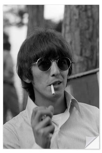 Wall sticker George Harrison with cigarette, Monte Carlo 1966