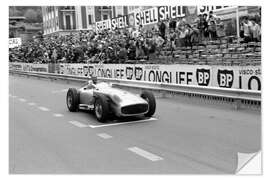 Selvklebende plakat Juan Manuel Fangio, Monaco Grand Prix 1965