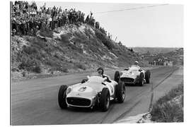 Galleriprint Fangio leads Moss, Dutch Grand Prix. Zandvoort 1955