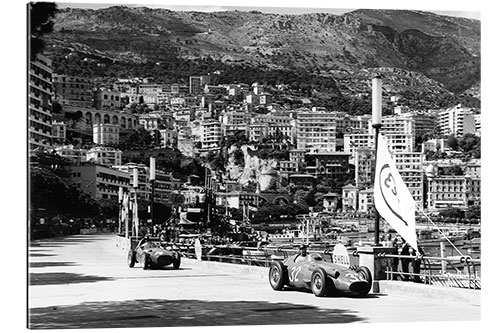 Gallery print Fangio leads Brooks at the 1957 Monaco Grand Prix