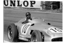 Galleriprint Juan Manuel Fangio, Mercedes W196, British Grand Prix, Aintree 1955