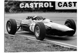 Gallery print Jim Clark 1st position, 1964 British Grand Prix