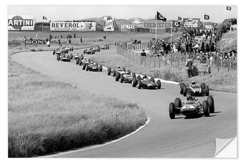 Naklejka na ścianę Jim Clark heads the field, Dutch Grand Prix, Zandvoort 1963