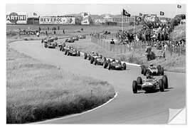 Wandsticker Jim Clark in Führung, Großer Preis der Niederlande, Zandvoort 1963