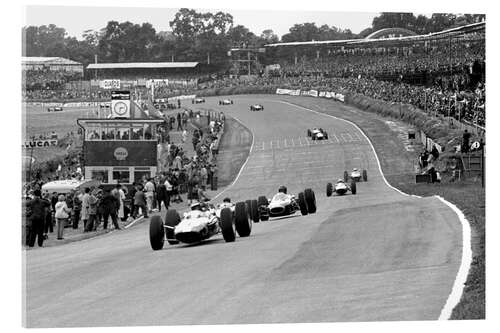 Acrylic print 1964 British Grand Prix victory lap