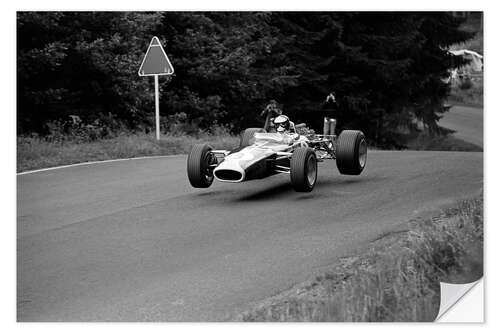 Wall sticker Jim Clark, Lotus 49 Ford, German Grand Prix, Nurburgring 1967