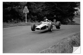 Naklejka na ścianę Jim Clark, Lotus 49 Ford, German Grand Prix, Nurburgring 1967