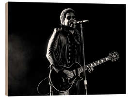 Wood print Lenny Kravitz in concert, F1 Russian Grand Prix, Sochi 2014