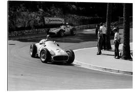 Gallery Print Fangio führt vor Moss, Großer Preis von Monaco 1955