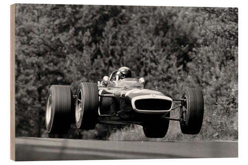 Quadro de madeira Jackie Stewart, BRM P83, German Grand Prix, Nurburgring 1967