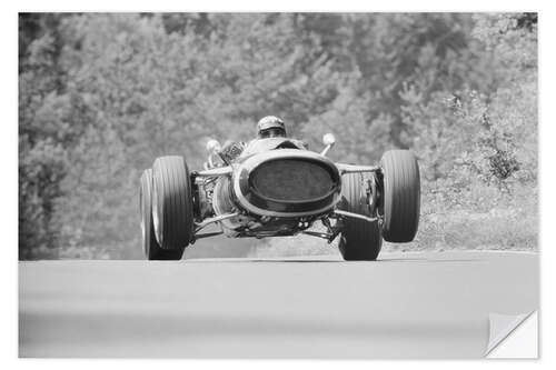 Naklejka na ścianę Jo Siffert, Cooper T81 Maserati, during practice, 1967