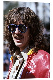 Stampa su vetro acrilico George Harrison, Gran Premio di Long Beach, 1978