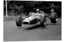 Gallery print Jim Clark takes off in the Lotus 49 Ford, Nürburgring 1967