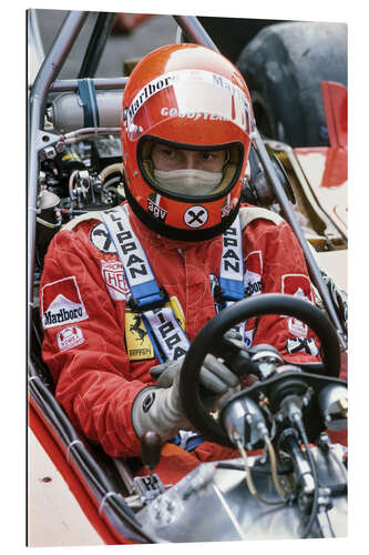 Galleritryk Niki Lauda, Ferrari 312T, Italian GP, Monza 1975