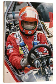 Wood print Niki Lauda, Ferrari 312T, Italian GP, Monza 1975