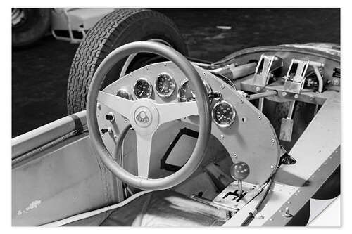 Wall sticker Jim Clark's Lotus 25 Climax Cockpit, 1962