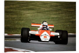 Quadro em plexi-alumínio Niki Lauda, McLaren, F1 British GP 1982