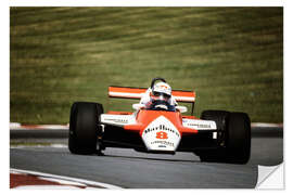 Sticker mural Niki Lauda, McLaren, F1 GP de Grande-Bretagne 1982