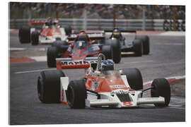 Acrylic print Patrick Tambay leads Niki Lauda, F1 French GP 1978