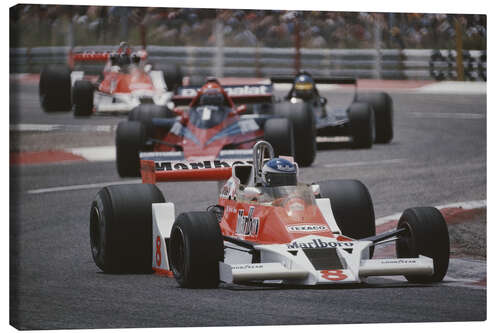 Lerretsbilde Patrick Tambay leads Niki Lauda, F1 French GP 1978