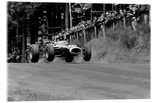 Cuadro de metacrilato Jackie Stewart gets airborne, Nürburgring, Germany 1965