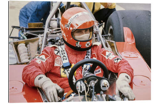 Gallery Print Niki Lauda im Ferrari Cockpit, F1 British GP, Silverstone 1975