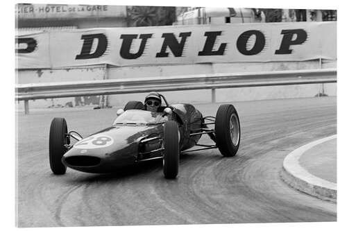 Acrylic print Jim Clark, Lotus 21 Climax, Monaco GP 1961