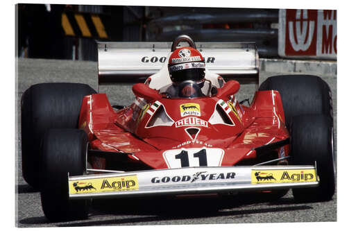 Cuadro de metacrilato Niki Lauda, Monaco Grand Prix, Monte Carlo 1977