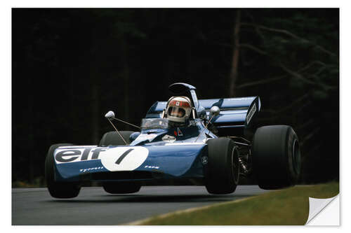 Sticker mural Jackie Stewart, Nürburgring, Allemagne, 1972