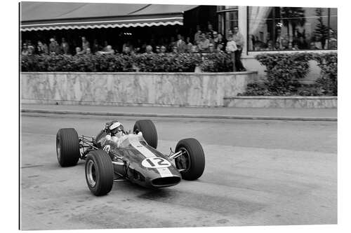 Quadro em plexi-alumínio Jim Clark, Lotus 33 Climax, Casino Square, Monaco GP, 1967