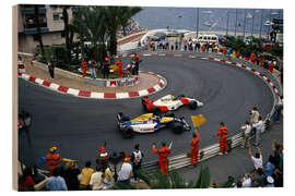 Puutaulu Salute for Ayrton Senna and Nigel Mansell on the slowing down lap, 1992