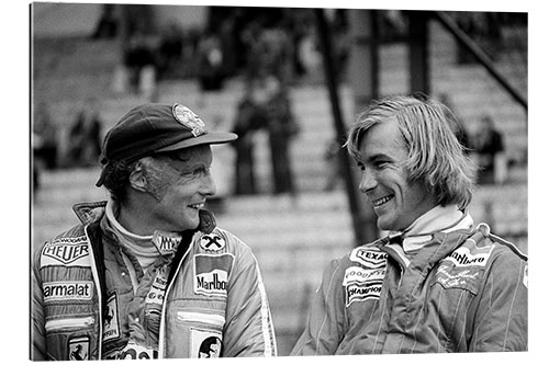 Galleritryck Niki Lauda and James Hunt, Formula 1 GP, Belgium 1977