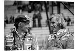 Gallery print Niki Lauda and James Hunt, Formula 1 GP, Belgium 1977