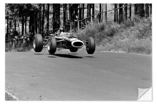 Wall sticker Jackie Stewart, BRM P261, Nürburgring Germany, 1966