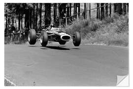 Naklejka na ścianę Jackie Stewart, BRM P261, Nürburgring Germany, 1966