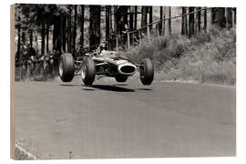 Cuadro de madera Jackie Stewart, BRM P261, Nürburgring Germany, 1966