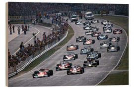 Puutaulu Niki Lauda &amp; James Hunt, Pole Position 1967