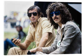 Acrylic print Jackie Stewart and George Harrison, Hockenheimring 1978