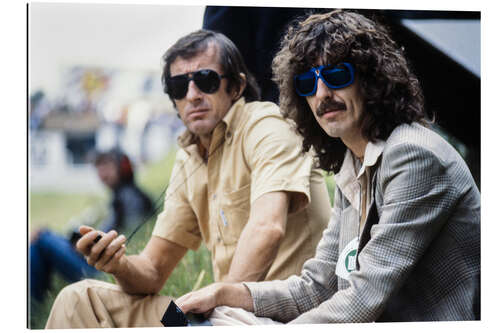 Gallery Print Jackie Stewart und George Harrison, Hockenheimring 1978